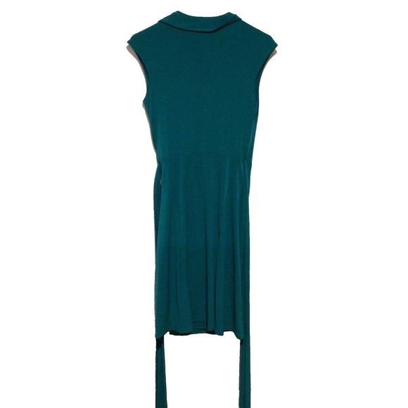 NWT Max and Cleo Green Sleeveless V-Neck Wrap Dress Women’s Size Small - Picture 5 of 5